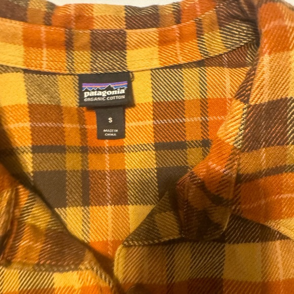 Patagonia Organic Cotton Shirt Button Pockets Buttonup Cottage Plaid Sz S - Picture 4 of 7